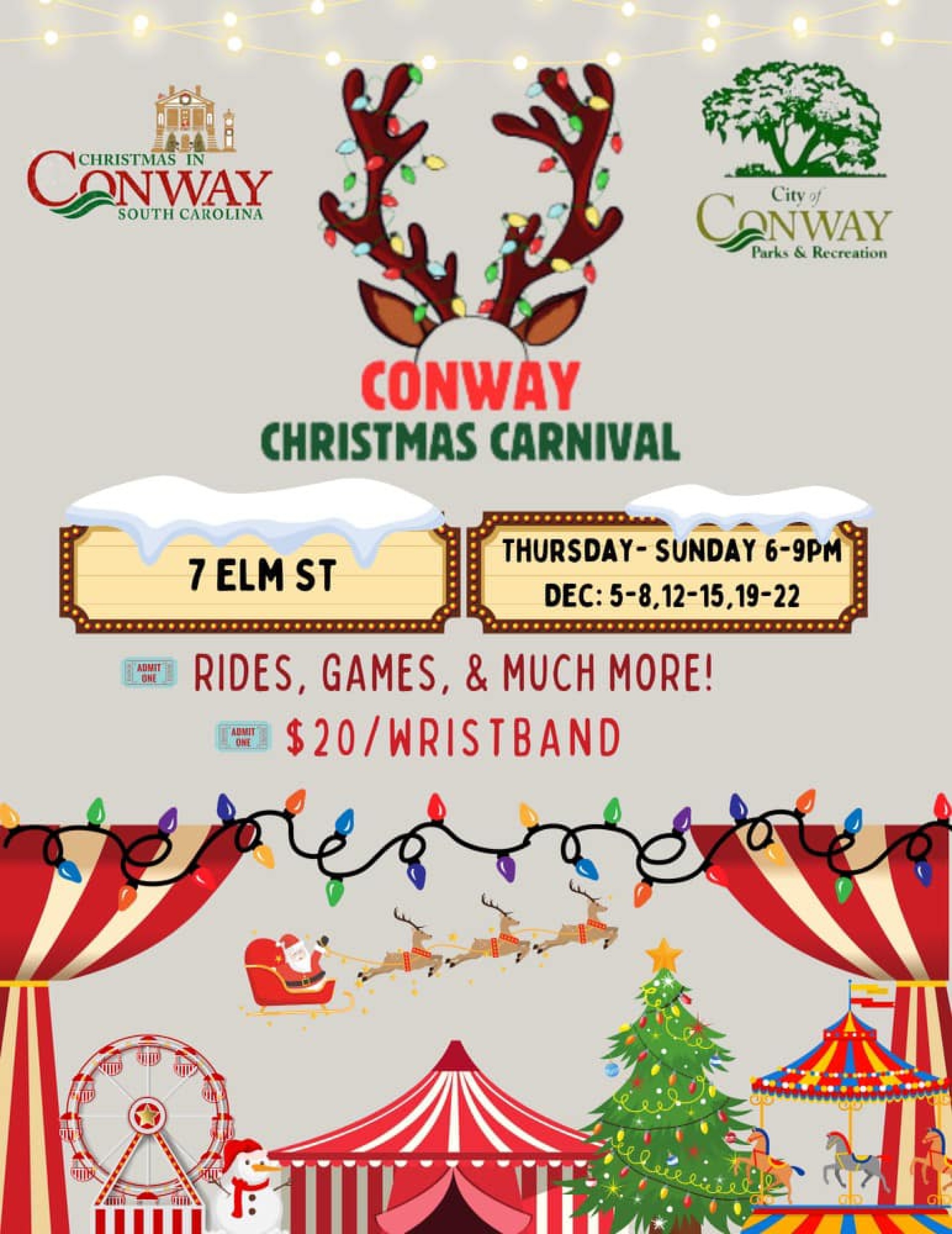 christmas carnival flyer